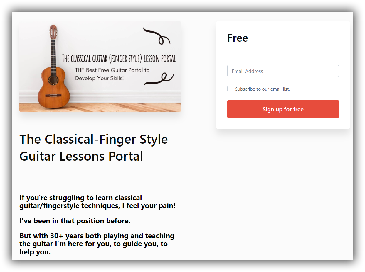 Classical Fingerstyle Portal