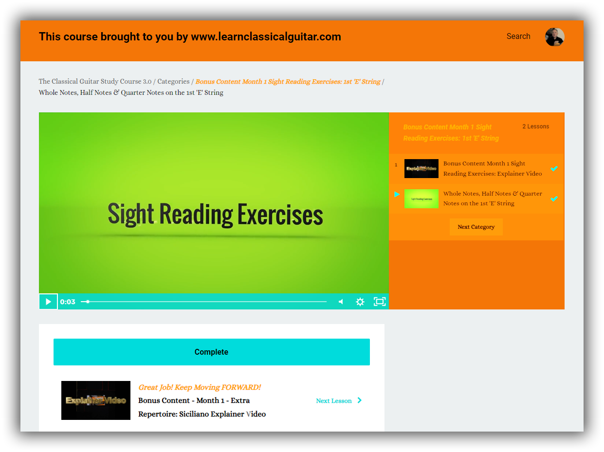 Weekly Classical Guitar Videos