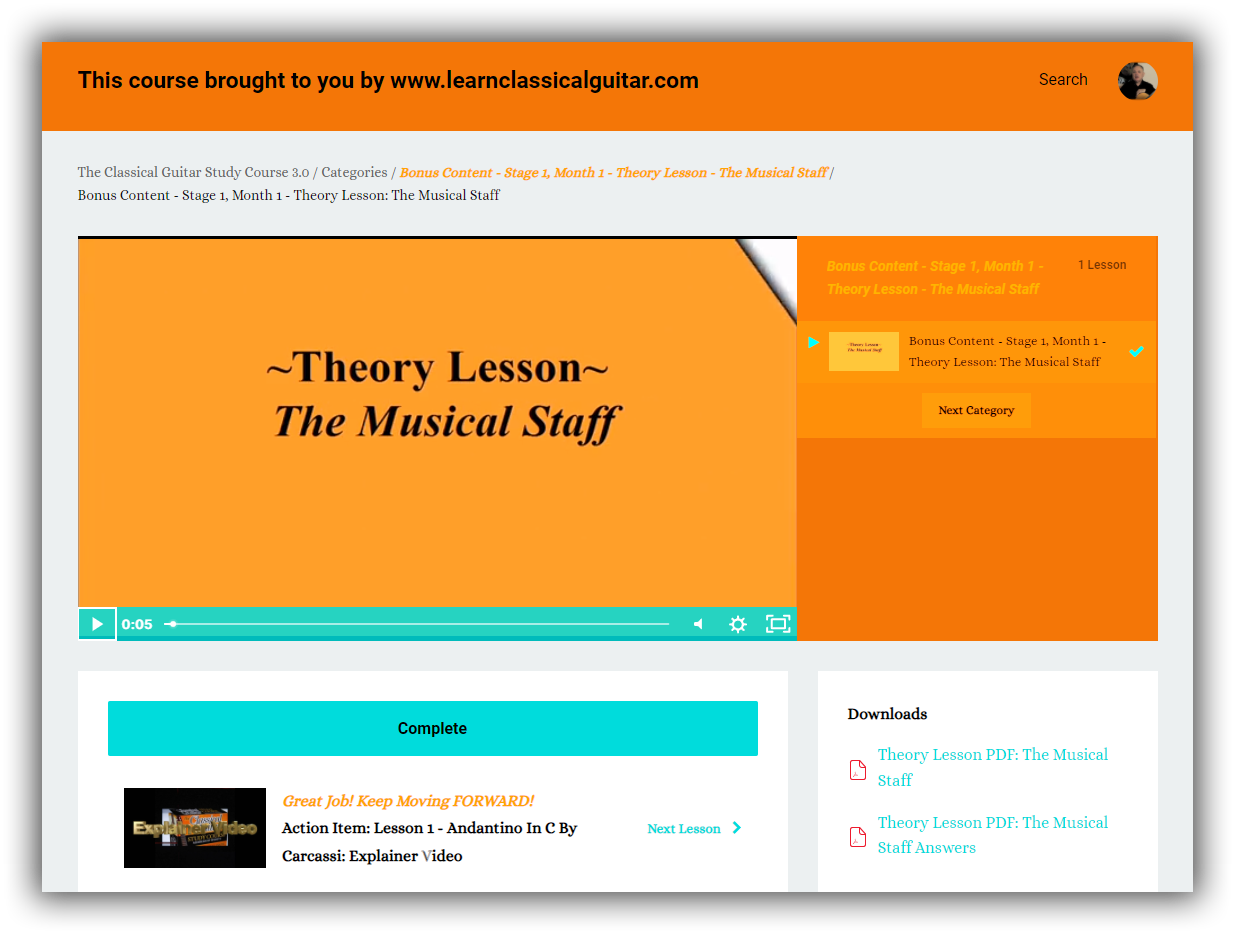 Weekly Classical Guitar Videos