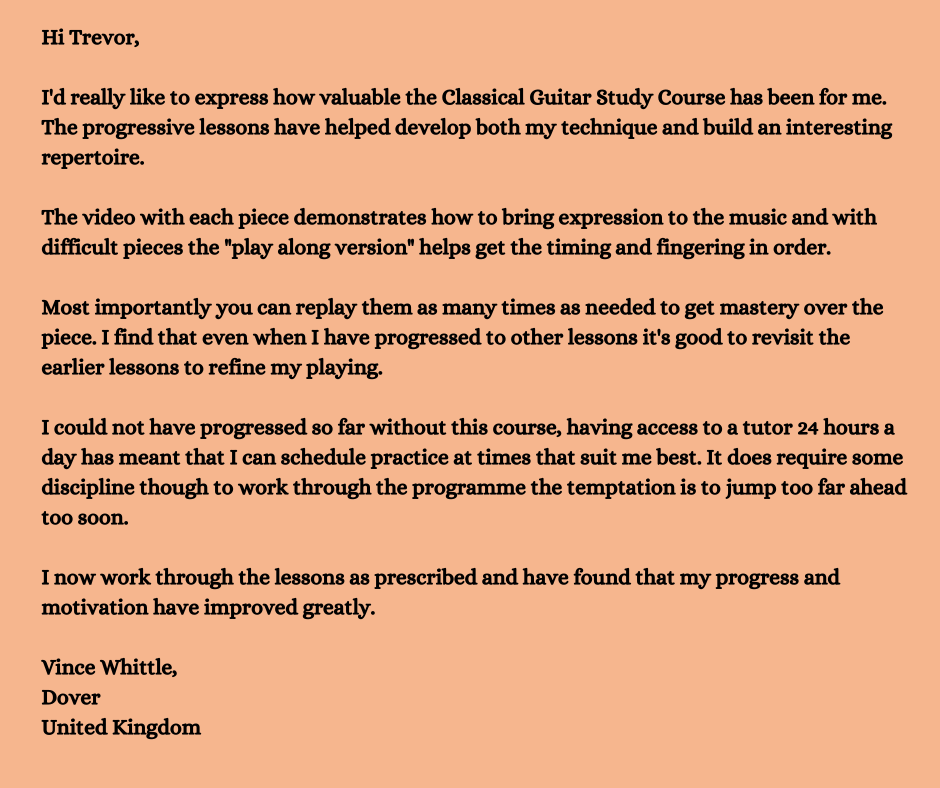 Vince Whittle Testimonial