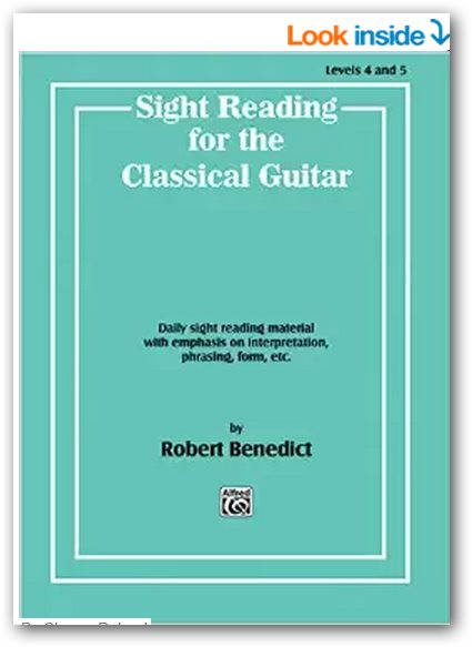 Sight Reading for the Classical Guitar Book 2 by Robert Benedict